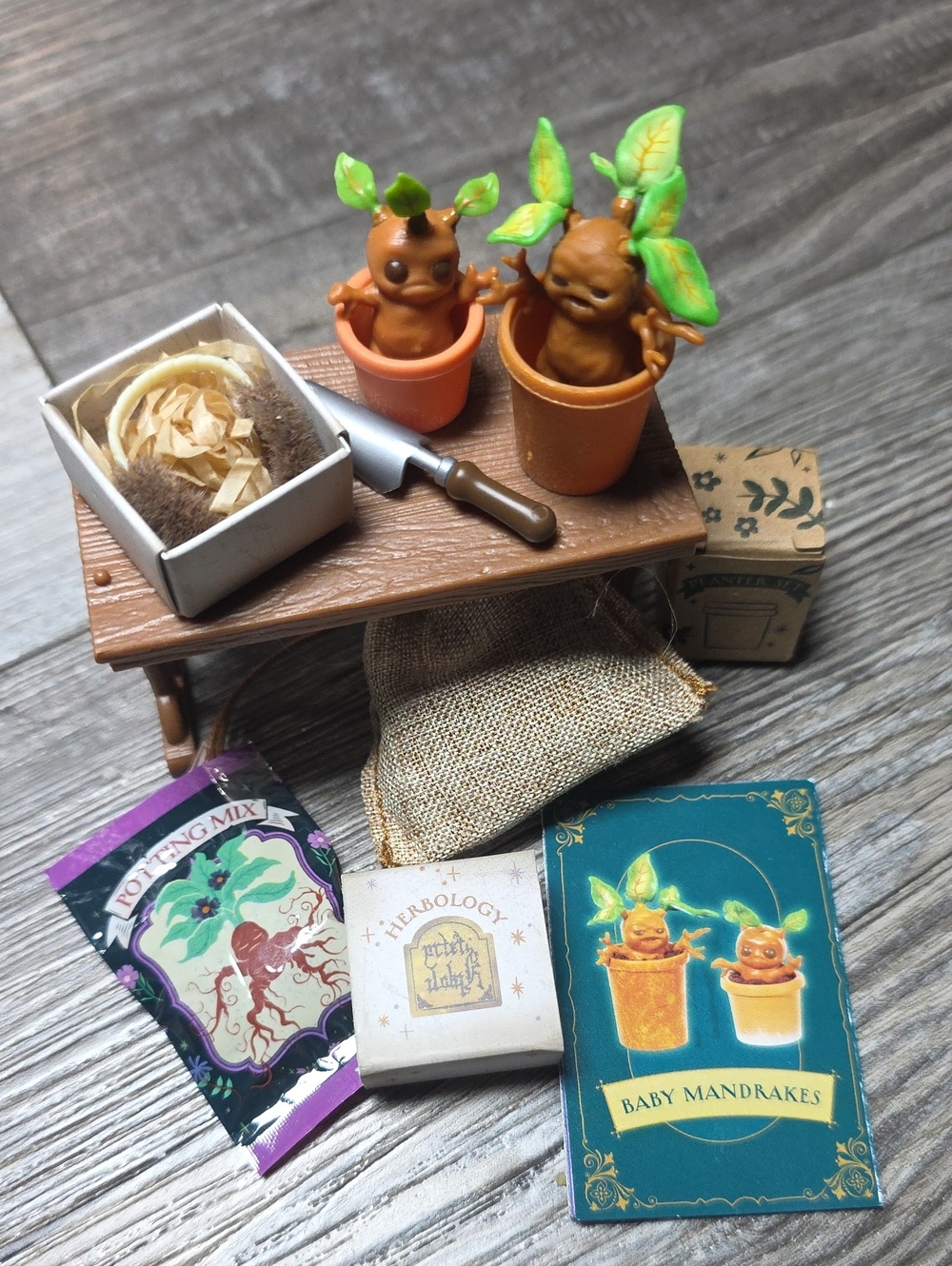 MGA's Miniverse Back To Hogwarts Herbology Baby Mandrakes Set *NWOP